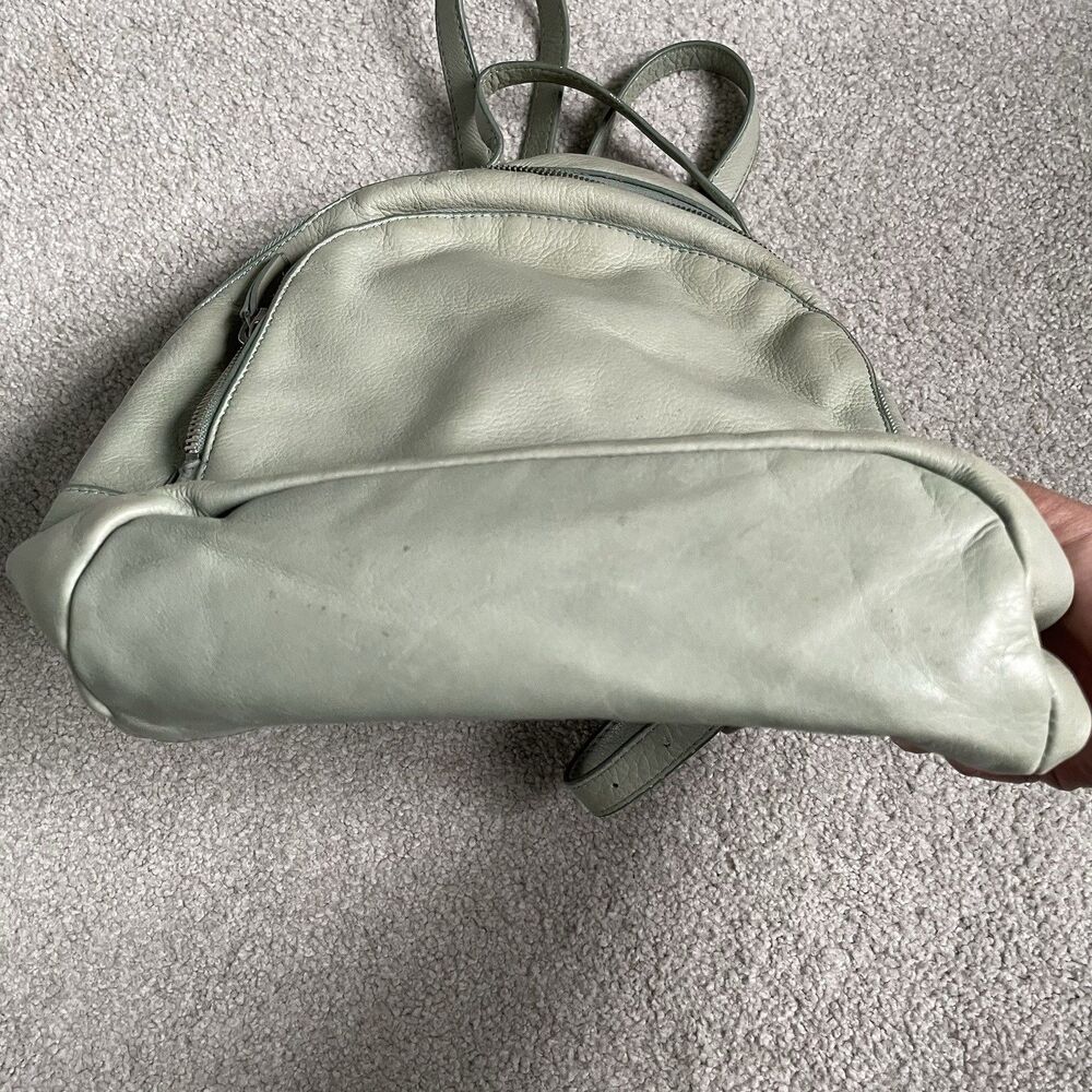 Margot Leather Backpack Purse Bag Green Women's One Size - Picture 9 of 9